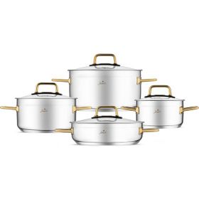Jumbo Modena 8 Parça Titanyum Gold Tencere Seti
