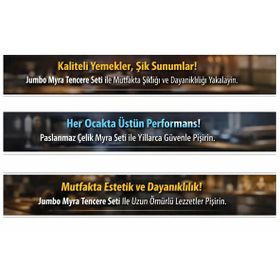 Jumbo Myra 6 Parça Midi Çelik Tencere Seti