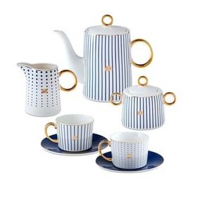 Jumbo Navy 15 Parça Çay ve Kahve Seti