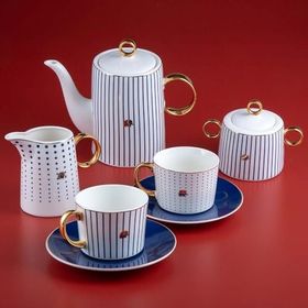 Jumbo Navy 15 Parça Çay ve Kahve Seti