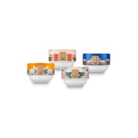 Jumbo New Year Countries 8.5 cm 4'lü Çerezlik