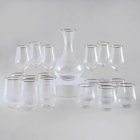 Jumbo Optical Platin 19 Parça Bardak Seti