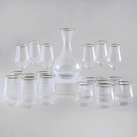 Jumbo Optical Platin 19 Parça Bardak Seti