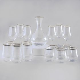 Jumbo Optical Platin 19 Parça Bardak Seti