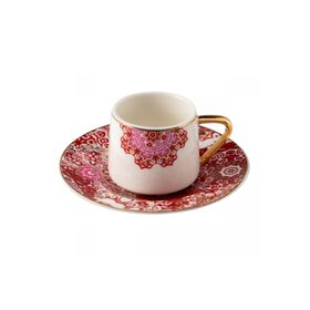 Jumbo Red Lace 2 Kişilik Kahve Fincan Takımı