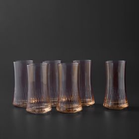 Jumbo Sandy Amber 6'Lı Meşrubat Bardağı
