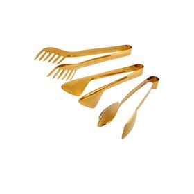 Jumbo Steel Titanyum Gold 3'lü Maşa Seti