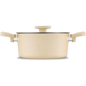 Jumbo Swiss Crystal Dark Cream 5 Parça Krem Tencere Seti