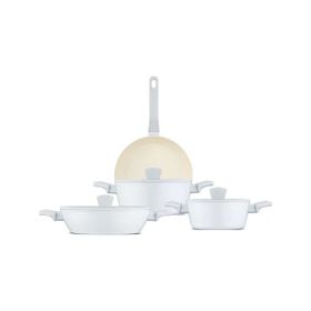 Jumbo Swiss Crystal Light Grey 7 Parça Tencere Seti