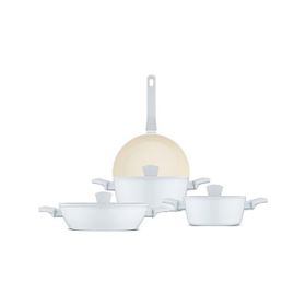 Jumbo Swiss Crystal Light Grey 7 Parça Tencere Seti