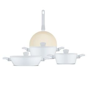 Jumbo Swiss Crystal Light Grey 7 Parça Tencere Seti