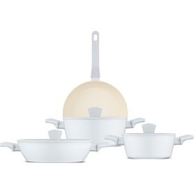 Jumbo Swiss Crystal Light Grey 7 Parça Tencere Seti