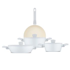 Jumbo Swiss Crystal Light Grey 7 Parça Tencere Seti
