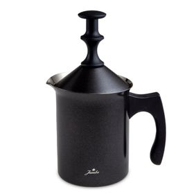 Jumbo Timeless 400 ml Venti Siyah Çelik Süt Köpürtücü