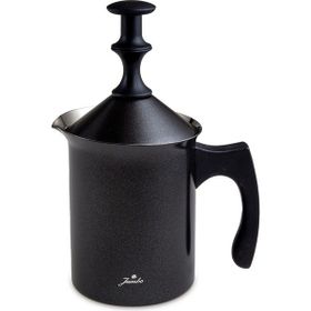Jumbo Timeless 400 ml Venti Siyah Çelik Süt Köpürtücü