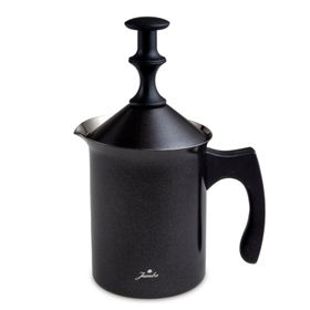 Jumbo Timeless 400 ml Venti Siyah Çelik Süt Köpürtücü
