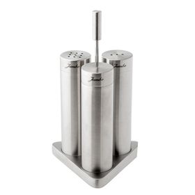 Jumbo Timeless Mat Standlı Tuzluk Biberlik Kürdanlık
