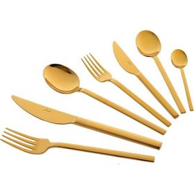 Jumbo Titanyum Gold 84 Parça 12 Kişilik Çatal Kaşık Bıçak Takımı