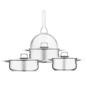 Jumbo Web New Lyon 7 Parça Çelik Tencere Seti