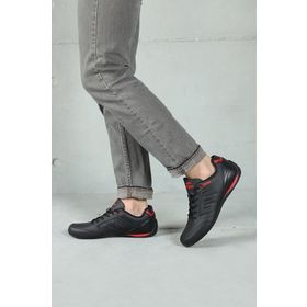 Jump 11743 Siyah Kırmızı Erkek Spor Ayakkabı