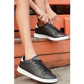 Jump 15306 Siyah Beyaz Kadın Spor Ayakkabı