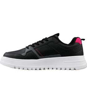 Jump 27429 Siyah Fuşya Neon Yeşil Kadın Spor Ayakkabı