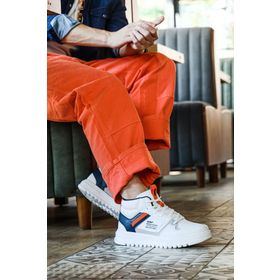 Jump 27430 Beyaz Lacivert Erkek Spor Ayakkabı