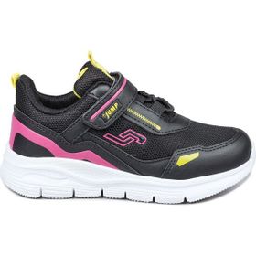 Jump 28101 Siyah Fuşya Kız Çocuk Spor Ayakkabı