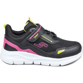 Jump 28101 Siyah Fuşya Kız Çocuk Spor Ayakkabı