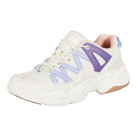 Jump 28701 Beyaz Bej Somon Kadın Spor Ayakkabı