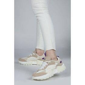 Jump 29092 Beyaz Bej Kadın Spor Ayakkabı