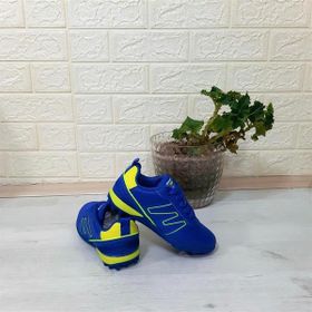 Jump 29143 Saks Mavi Sarı Erkek Çocuk Halı Saha Futbol Ayakkabı