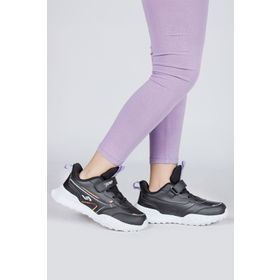 Jump 29601 Siyah Lila Kız Çocuk Spor Ayakkabı