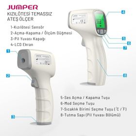 Jumper JPD-FR202 Dijital Temassız Ateş Ölçer