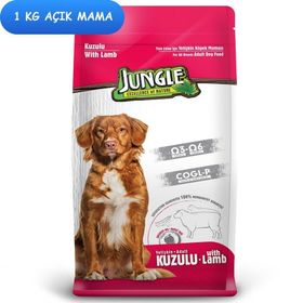 Jungle 1 kg Kuzu Etli Küçük Irk Yetişkin Açık Kuru Köpek Maması