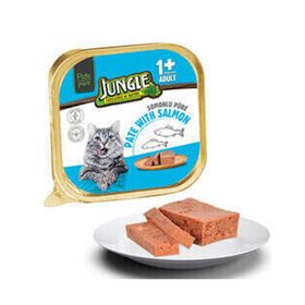 Jungle 100 gr Ezme Pate Somonlu Yetişkin Kedi Konservesi