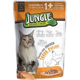Jungle 100 gr Pouch Kısır Kedi Tavuklu Yaş Mama