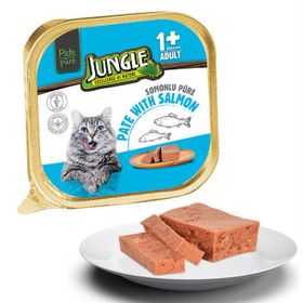 Jungle 100 gr Somonlu Ezme Yetişkin Kedi Konservesi