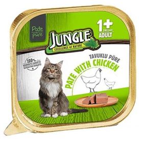 Jungle 100 gr Tavuklu Pate Yetişkin Konserve Kedi Maması