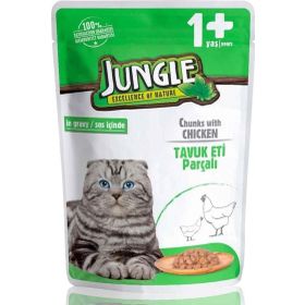 Jungle 12x100 gr Pouch Kedi Tavuklu Mama