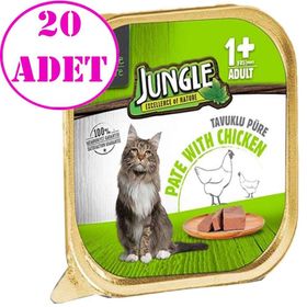 Jungle 20x100 gr Tavuklu Ezme Kedi Maması