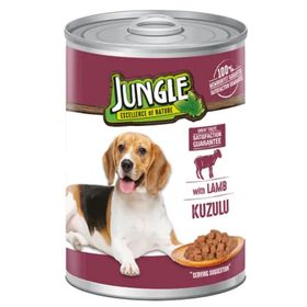 Jungle 400 gr Kuzu Etli ve Av Hayvanlı Konserve Köpek Maması