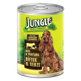 Jungle 415 gr Biftek ve Sebzeli Yetişkin Köpek Konservesi
