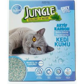 Jungle 6 lt İnce Taneli Karbonlu ve Marsilya Sabunlu Topaklanan Kedi Kumu