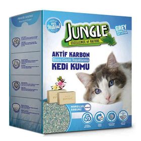 Jungle 6 lt İnce Taneli Karbonlu ve Marsilya Sabunlu Topaklanan Kedi Kumu