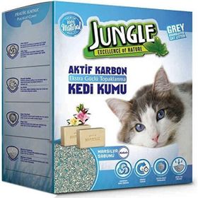 Jungle 6 lt İnce Taneli Karbonlu ve Marsilya Sabunlu Topaklanan Kedi Kumu