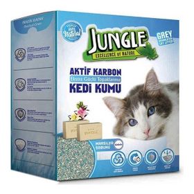 Jungle 6 lt İnce Taneli Karbonlu ve Marsilya Sabunlu Topaklanan Kedi Kumu
