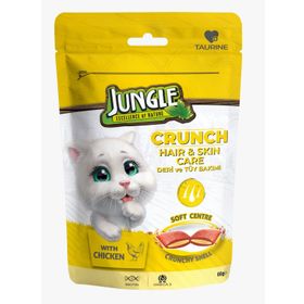 Jungle 60 gr Deri ve Tüy Bakımı Crunch Kedi Maması