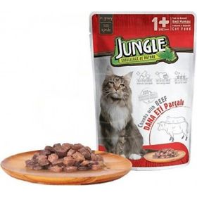Jungle Dana Etli Parçalı 100 gr Yetişkin Kedi Maması