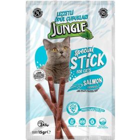 Jungle Kedi Stick Somonlu 3x5 gr Kedi Ödül Maması
